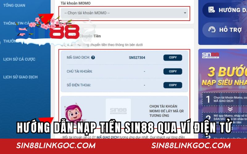 Phương pháp nạp ví điện tử