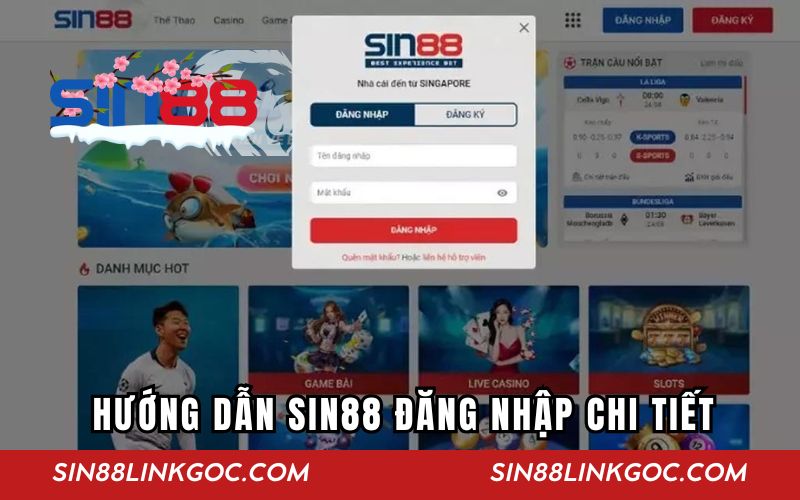 Hướng dẫn Sin88 đăng nhập chi tiết từng bước